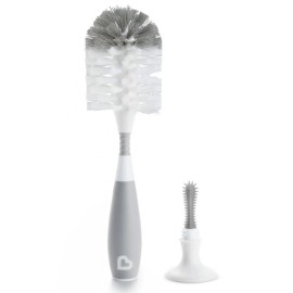 Munchkin Bristle Bottle Brush Grey Γκρι Βούρτσα Καθαρισμού Μπουκαλιών & Θηλών 1τεμ.