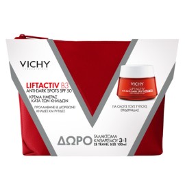 Vichy Promo Xmas Liftactiv B3 Anti-Dark Spots SPF50 Κρέμα Ημέρας κατά των Κηλίδων 50ml & Δώρο Purete Thermale 3in1 Γαλάκτωμα Καθαρισμού 100ml & Δερμάτινο Νεσεσέρ