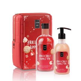 Lavish Care Promo 2025 Holly Jolly Apple Pie Bath & Shower Gel 500ml & Glitter Body Lotion 300ml & Νεσεσέρ