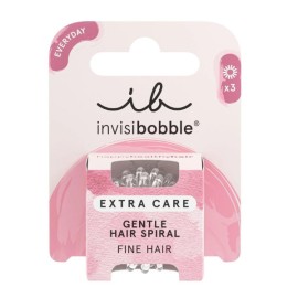Invisibobble Extra Care Gentle Crystal Clear Λαστιχάκια Μαλλιών Για Λεπτά Μαλλιά 3τεμ
