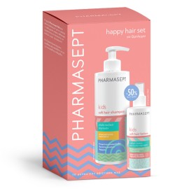 Pharmasept Happy Hair Set Promo (-50% στο Δεύτερο Προϊόν) Kids Soft Hair Σαμπουάν 400ml & Λοσιόν για Ξεμπέρδεμα Μαλλιών 150ml