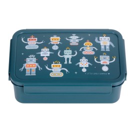 A Little Lovely Company Bento Lunch Box Δοχείο Φαγητού με Χωρίσματα 1.2lt Robots 1τεμ