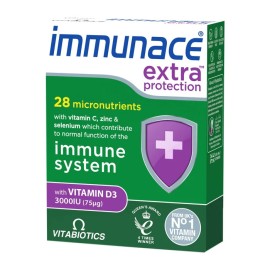Vitabiotics Immunace Extra Protection Συμπλήρωμα Διατροφής για τη Καλή Λειτουργία του Ανοσοποιητικού 30tabs