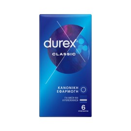 Durex Προφυλακτικά Ευκολοφόρετα Classic 6 τεμ