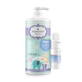 Pharmasept Promo Baby Mild Bath 1L & Δώρο Hygienic Shower Cream 100ml