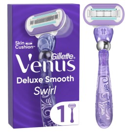 Gillette Venus Deluxe Smooth Swirl Λαβή Γυναικείας Ξυριστικής Μηχανής 1τεμ & Ανταλλακτική Κεφαλή 1τεμ