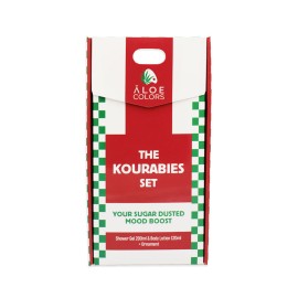 Aloe Colors Xmas Promo The Kourabies Set με Kourabies Shower Gel Αφρόλουτρο Σώματος 200ml, Body Lotion Ενυδατικό Γαλάκτωμα Σώματος 120ml & Δώρο Χριστουγεννιάτικο Στολίδι 1τεμ