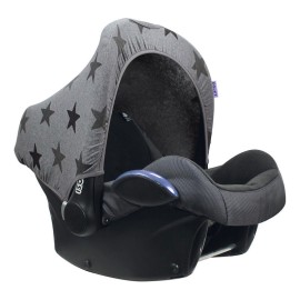 Dooky Ηλιοπροστασία UPF40+ Κάθισμα Αυτοκινήτου 0+ - Grey Stars 1τεμ