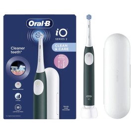 Oral-B iO Series 2 Clean & Care Electric Toothbrush with Travel Case Dark Green 1τεμ