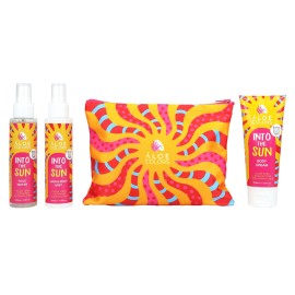 Aloe Colors Promo Into the Sun Body Cream 100ml & Face Water 100ml & Hair-Body Mist 100ml & Δώρο Νεσεσέρ 1 τεμ