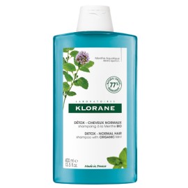 Klorane Aquatic Mint Σαμπουάν Αποτοξίνωσης από την Ρύπανση με Υδάτινη Μέντα BIO 400ml