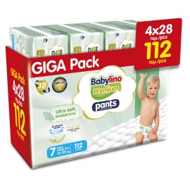 Babylino Premium Ultra Soft Pants Νο7 Extra Large Plus (15-25Kg) 112 τεμ