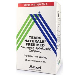Alcon Tears Naturale Free Med Οφθαλμικές Σταγόνες Σε Περιέκτες Μιας Χρήσης 30 x 0.4ml
