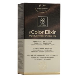Apivita My Color Elixir 6.35 Ξανθό Σκούρο Μελί Μαονί Μόνιμη Βαφή Μαλλιών 1 τμχ