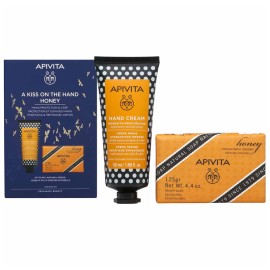 Apivita Promo A Kiss On The Hand Cream Moisturizing Honey 50ml & Natural Soap 125gr