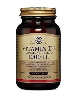 Solgar Vitamin D3 1000 Iu 100 Softgels