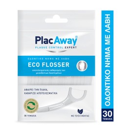Plac Away Eco Flosser Οδοντικό Νήμα με Λαβή 30 τεμ