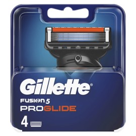 Gillette Fusion 5 ProGlide Ανταλλακτικές Κεφαλές Ανδρικής Ξυριστικής Μηχανής 4τεμ