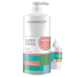 Pharmasept Promo Kids Soft Bath 1lt & Δώρο Kids Anti-Stretch Marks & Firming Cream 30ml