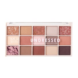 MUA Eyeshadow Palette 15 Shade Undressed Παλέτα Σκιών σε Matte Τόνους 12gr