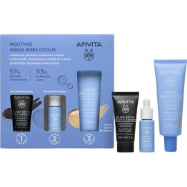 Apivita Promo Aqua Beelicious Λεπτόρρευστη Κρέμα Ενυδάτωσης SPF30 40ml & Δώρο Μαύρο Gel Καθαρισμού 15ml & Booster 10ml