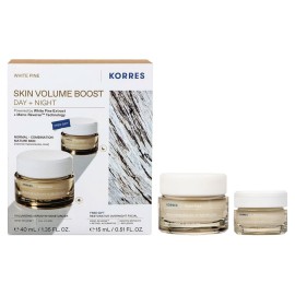Korres Promo White Pine Volumizing Serum in Moisturizer Day Cream 40ml & Δώρο Restorative Overnight Facial Night Cream 15ml