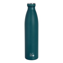 Ecolife Ανοξείδωτο Μπουκάλι - Θερμός Slim Μπλε 1L