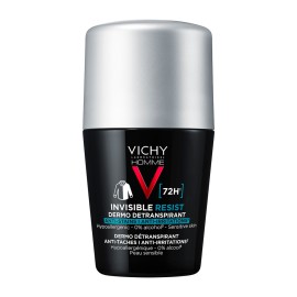 Vichy Homme 72h Invisible Resist Anti-Stains & Anti-Irritations Detranspirant Roll-on 50ml