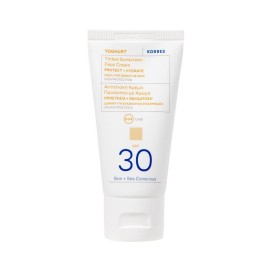 Korres Yoghurt Tinted Sunscreen Face Cream Protect & Hydrate Spf30, 50ml
