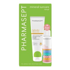 Pharmasept Promo Heliodor Kids Sun Cream Spf50, 150ml & Δώρο Travel Size Kids 2in1 Shampoo & Shower 100ml