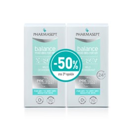 Pharmasept Promo Balance Mild Deo Roll on 2x50ml -50% Στο 2ο Προϊόν