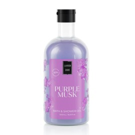 Lavish Care Purple Musk Bath & Shower Αφρόλουτρο Gel με Άρωμα Λευκού Μόσχου 500ml