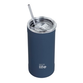 Ecolife Coffee Thermos Ποτήρι Καφέ Θερμός Sapphire Blue 500ml