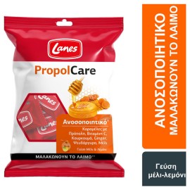 Lanes PropolCare Καραμέλες για το Λαιμό με Γεύση Μέλι & Λεμόνι 54gr