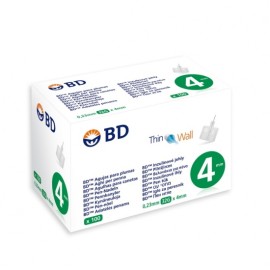 BD Thin Wall Βελονάκια για Πένα Ινσουλίνης 32G x 4mm 100τεμ