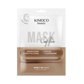 KIMOCO Beauty Mask Coffee Αναζωογονητική Μάσκα Προσώπου με Εκχύλισμα Κόκκων Καφέ και Αδενοσίνης 23ml