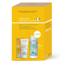 Pharmasept Promo Heliodor Baby Sun Cream Spf50, 100ml & Δώρο Baby Care Mild Bath 250ml