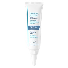 Ducray Keracnyl Glycolic+ Unclogging Cream Αποσυμφορητική Κρέμα Προσώπου για Ατέλειες & Μαύρα Στίγματα 30ml
