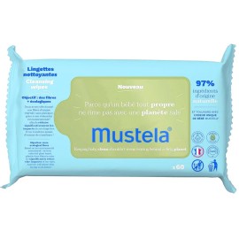 Mustela Eco-Responsible Natural Fiber Cleansing Wipes 60 τεμ