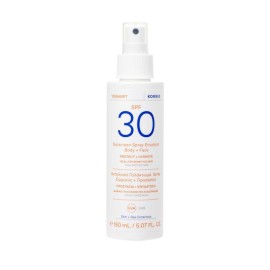 Korres Yoghurt Sunscreen Spray Emulsion Body & Face Portect & Hydrate Spf30, 150ml