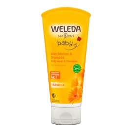 Weleda Baby Σαμπουάν & Αφρόλουτρο Καλέντουλας 200ml