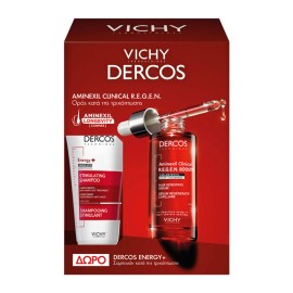 Vichy Promo Dercos Aminexil Clinical R.E.G.E.N. Booster Ορός Ενδυνάμωσης Μαλλιών 90ml & Δώρο Dercos Shampoo Energy+ Δυναμωτικό Σαμπουάν κατά της Τριχόπτωσης 50ml