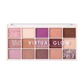 MUA Eyeshadow Palette 15 Shade Virtual Glow Παλέτα Σκιών σε Matte Τόνους 12gr