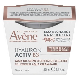Avene Eau Thermale Hyaluron Activ B3 Aqua Gel-Cream Cell Regeneration Eco-Refill Κρέμα Κυτταρικής Ανανέωσης - Ανταλλακτική Συσκευασία 50ml