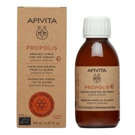 Apivita Propolis Βιολογικό Σιρόπι Για Το Λαιμό Με Πρόπολη & Θυμάρι 150 ml
