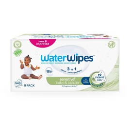 WaterWipes Textured Clean 100% Άοσμα Μωρομάντηλα με 99,9% Νερό με Soapberry Ηλικίες 0+, (9x60τεμ), 540 Μαντηλάκια