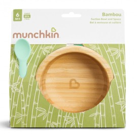 Munchkin Bambou Set Bowl And Spoon 1 τεμ