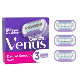 Gillette Venus Deluxe Smooth Swirl Ανταλλακτικές Κεφαλές Γυναικείας Ξυριστικής Μηχανής 3τεμ