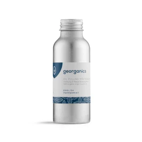 Georganics Στοματικό Διάλυμα Oil Pulling, Plastic-Free, Με Μέντα 100ml