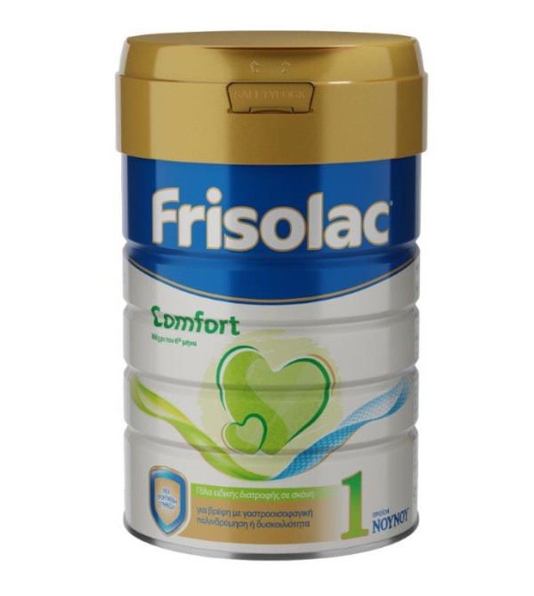 Frisolac Comfort 1 Γάλα Ειδική Φόρμουλα Για Αναγωγές Ή Και Δυσκοιλιότητα 800 gr product photo